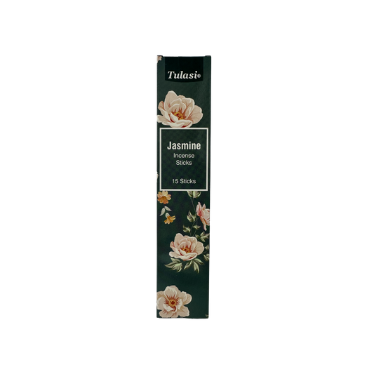 JASMINE TULASI INCENSE STICKS SANDLEWOOD 15 PACK