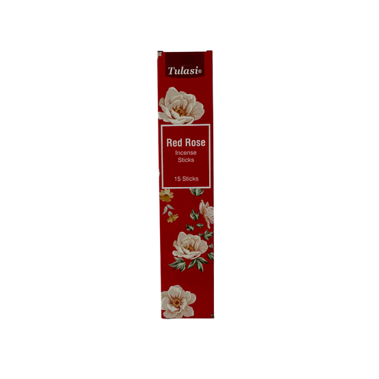 RED ROSE TULASI INCENSE STICKS 15 PACK