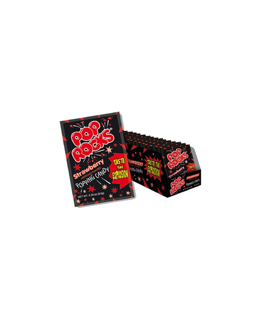 Pop Rock Strawberry Popping   Candy  24  pack
