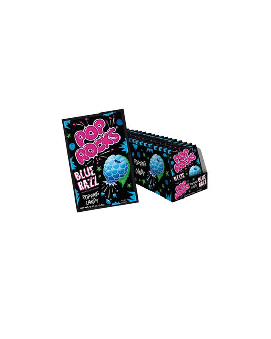 Pop Rock Blue Razz Popping   Candy  24  pack