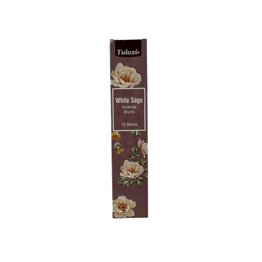 WHITE SAGE TULASI INCENSE STICKS 15 PACK