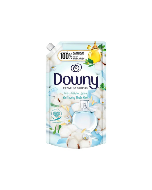 DOWNEY FABRIC SOFTNER PREMIUM WHITE JASMINE PURE COTTON LOVE REFILL PACKAGE 500ML