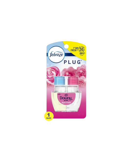 Febreze Odor-Fighting Plug Air Freshener Refill Downy (23.6 mL)