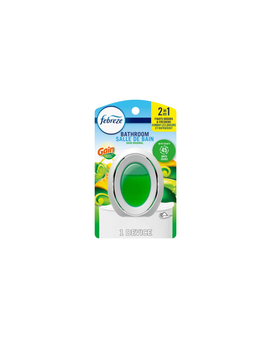 Febreze Bathroom Air Freshener, Odor-Fighting, Gain Original Scent, 1ct