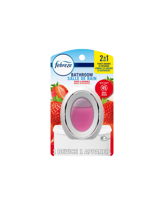 Febreze Bathroom Air Freshener, Odour-Fighting, Berry & Bramble Fresh Scent